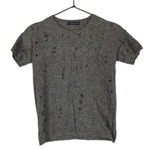 Brandy Melville destructed babydoll sweater
